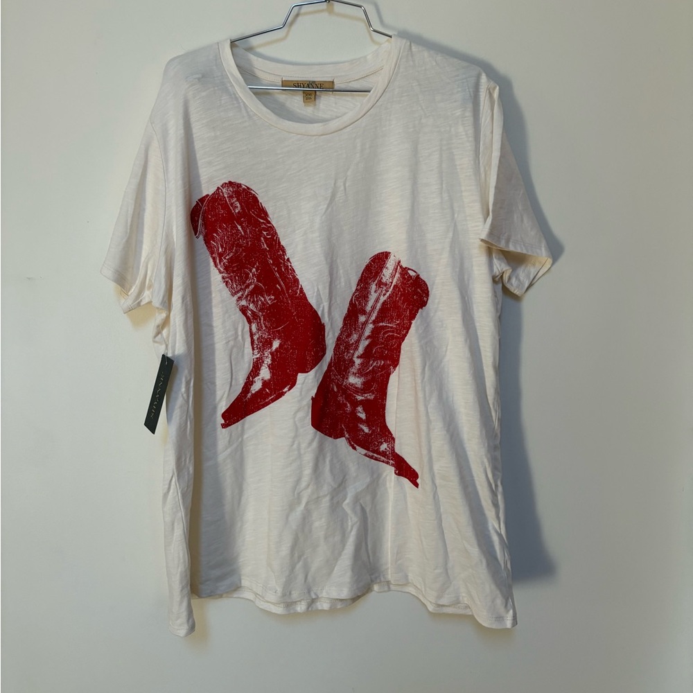 NWT Shyanne Boots Short Sleeve Tee Size XXL - Picture 4 of 13